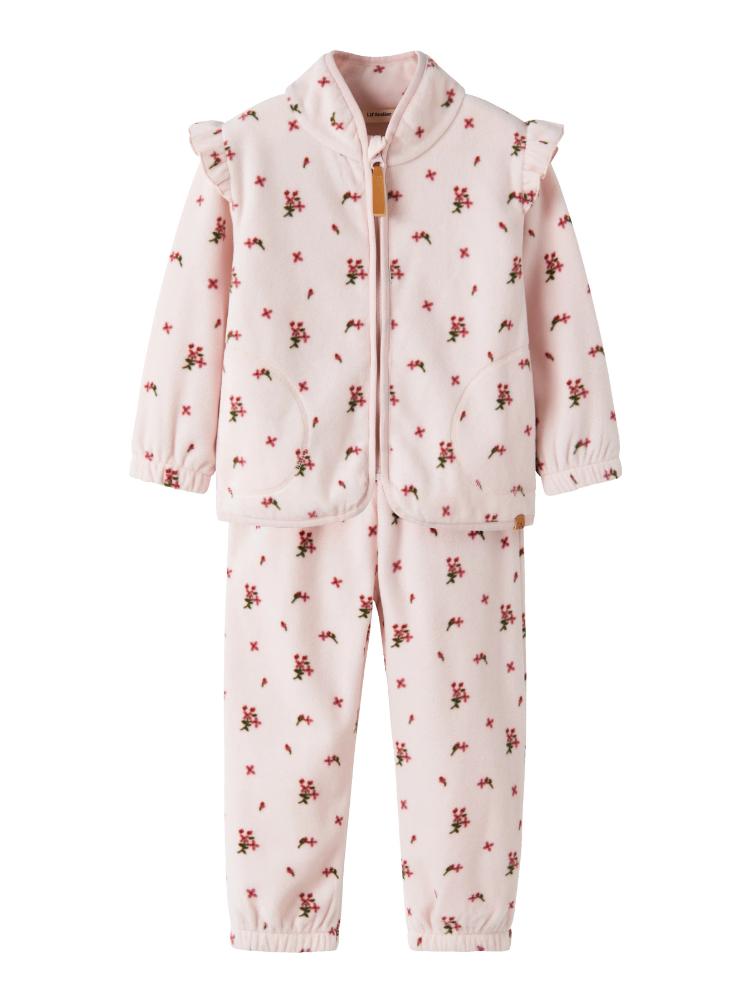 Lil’ Atelier Fleece Set – Hushed Violet Flowers - 3