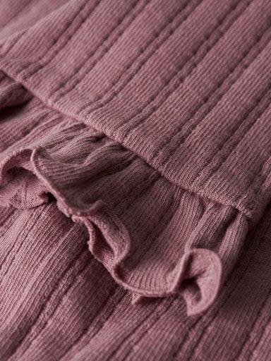 Lil’ Atelier Jacquard Bootcut Leggings – Nostalgia Rose - 1