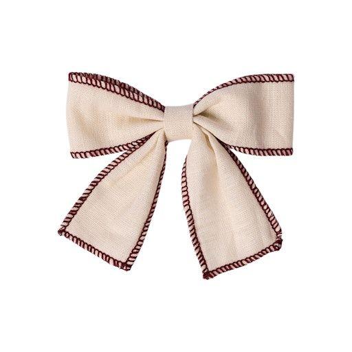 Lil’ Atelier – Haarschleife aus Canvas mit Clipverschluss