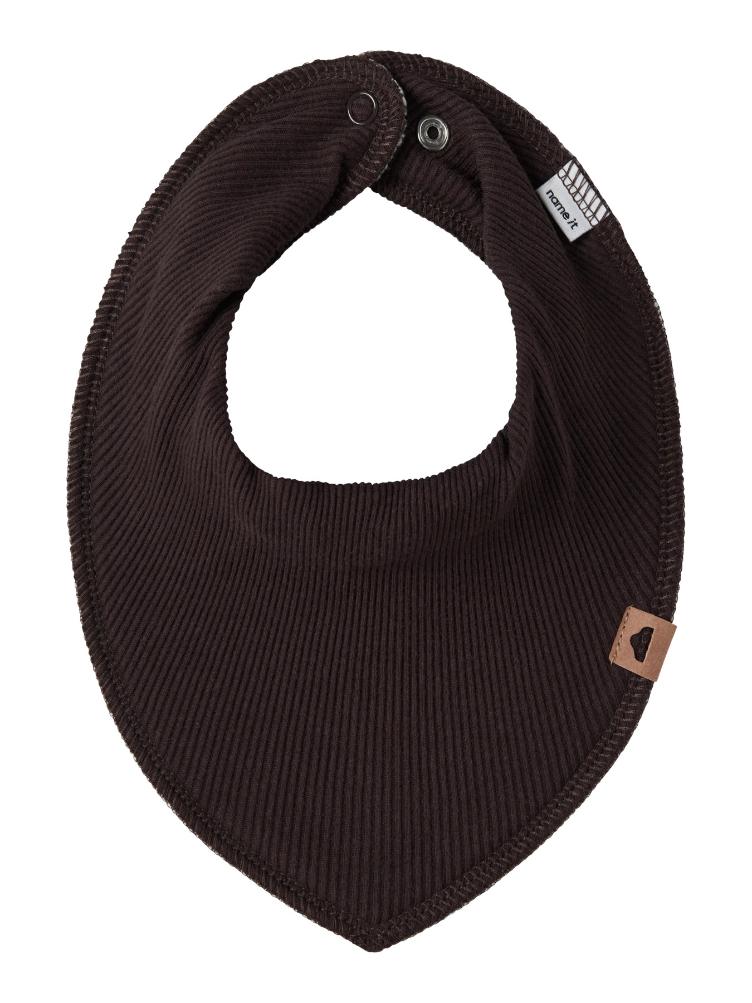 NAME IT Baby Scarf Bib – Chocolate Plum - 0