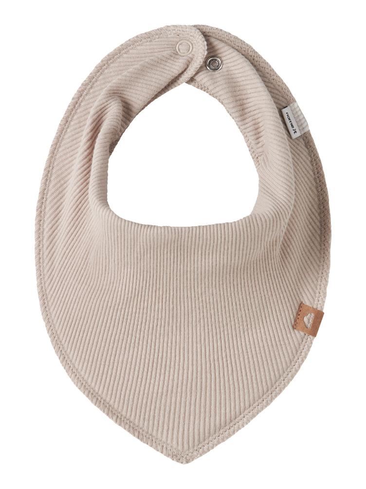 Name it – Ripp Dreieckstuch-Lätzchen aus Bio-Baumwolle Mix (Scarf Bib) - 0