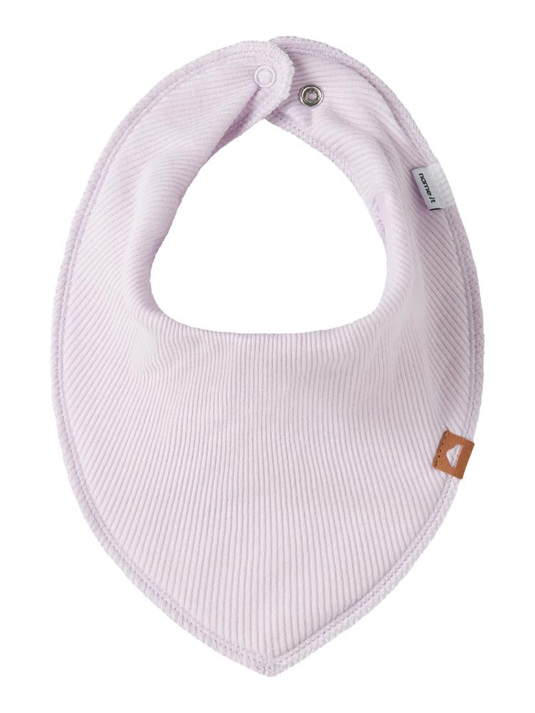 Name it – Ripp Dreieckstuch-Lätzchen aus Bio-Baumwolle Mix (Scarf Bib) - 0
