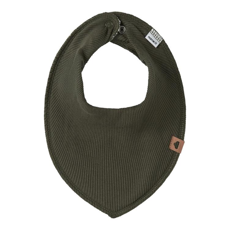 NAME IT Baby Scarf Bib – Olive Night