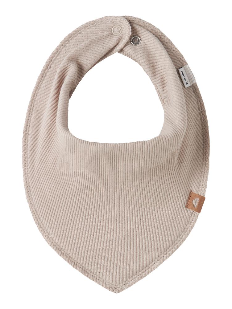Name it – Ripp Dreieckstuch-Lätzchen aus Bio-Baumwolle Mix (Scarf Bib) - 0