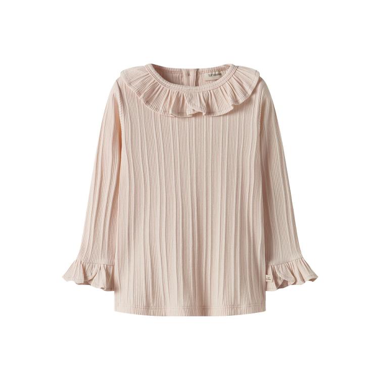 Lil’ Atelier – Rib Top (Slim Fit, Rüschen)