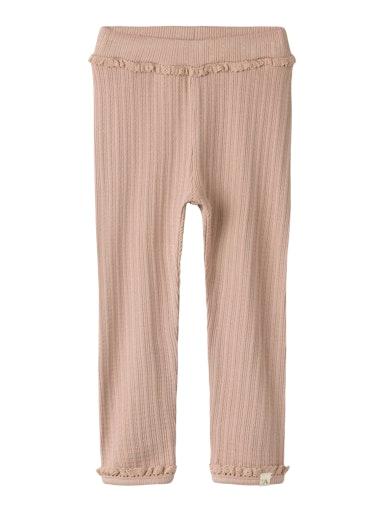 Mädchen Slim Fit Leggings mit Spitzenabschluss Lil’ Atelier - 0