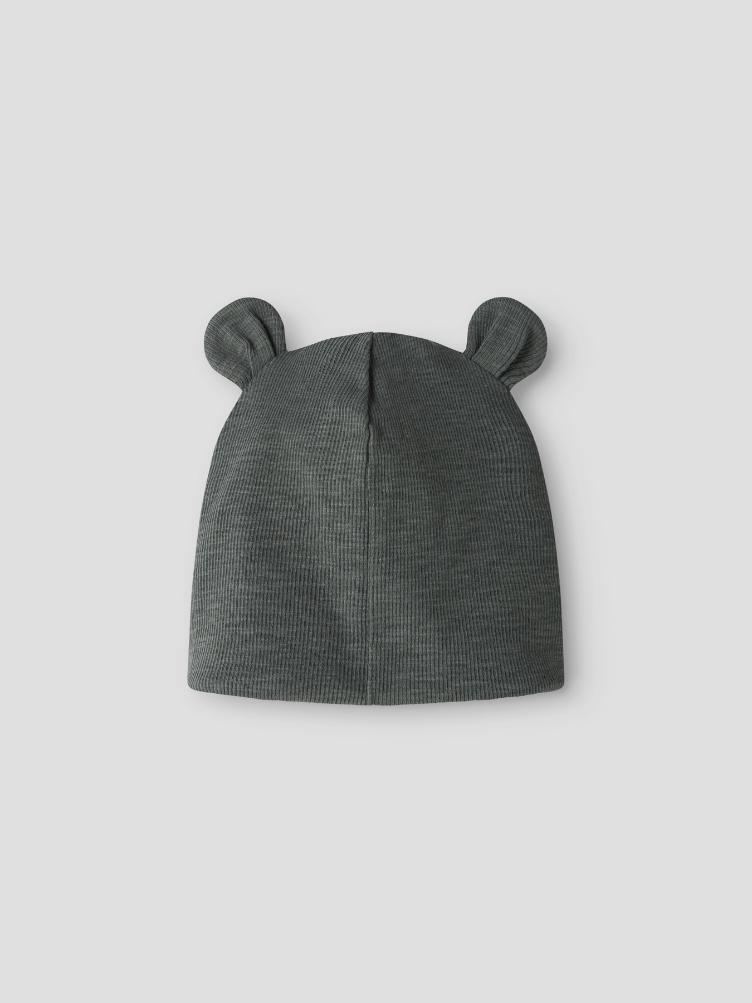 Name it – Baby-Mütze aus Bio-Baumwolle mit Ohrenschutz (Rib) - 0