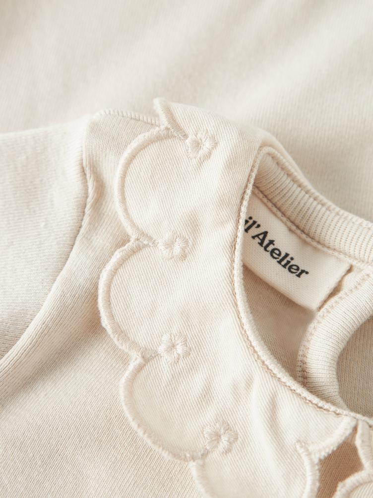 Lil’ Atelier Rib Bodysuit mit Kragen – Nachhaltig, weich & stilvoll - 0
