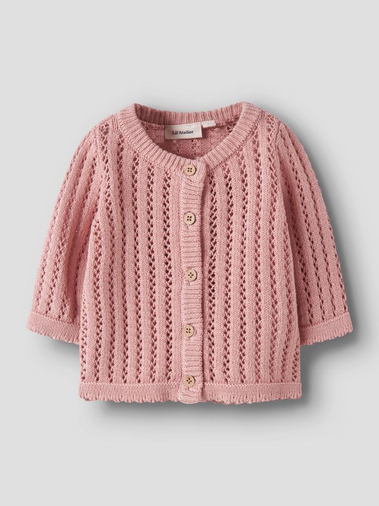 Lil’ Atelier Fabiola Strickcardigan – Misty Rose - 0