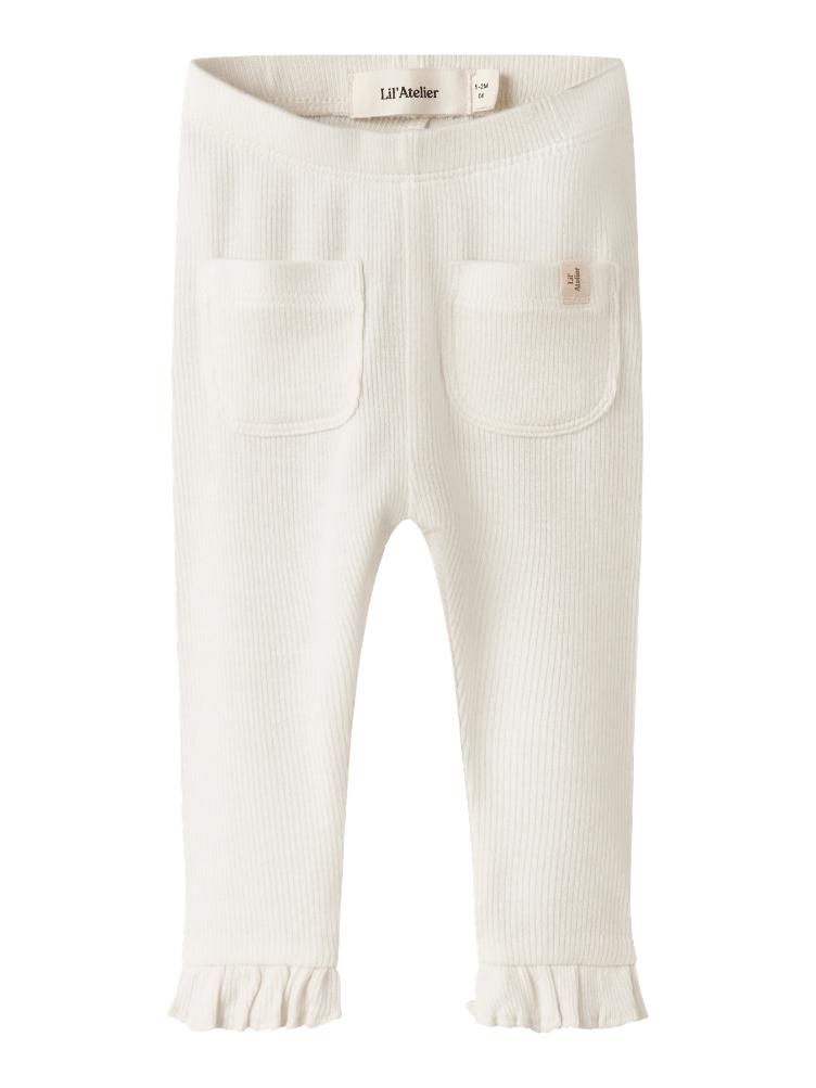 Lil’ Atelier Baby Leggings Frijo – Coconut Milk - 1