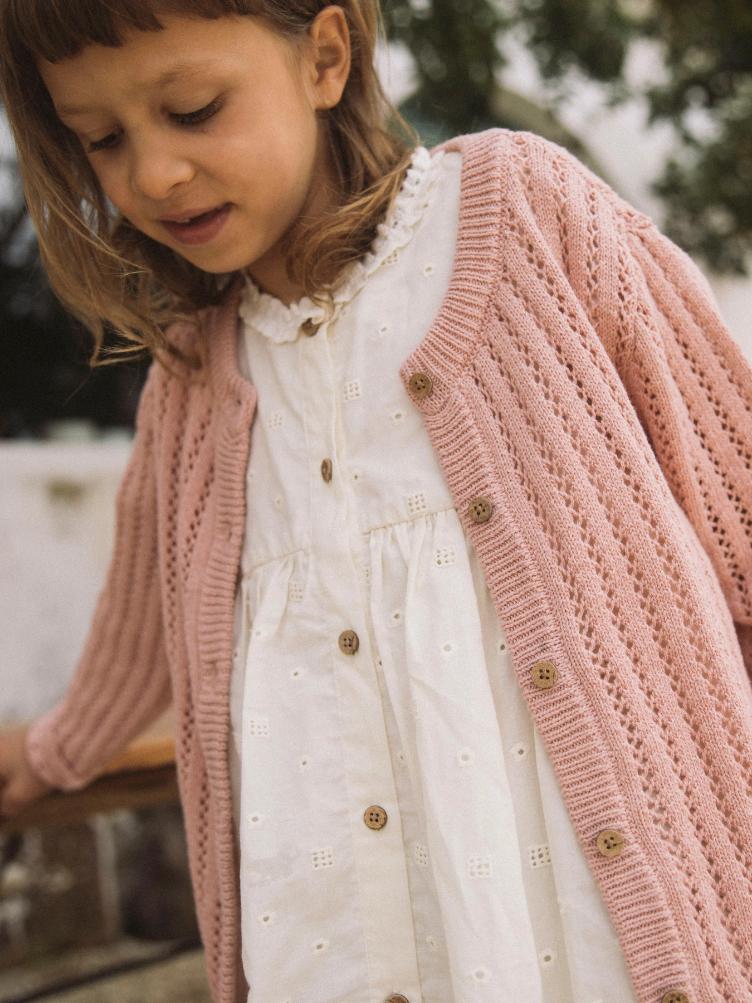 Lil’ Atelier Fabiola Strickcardigan – Misty Rose - 0