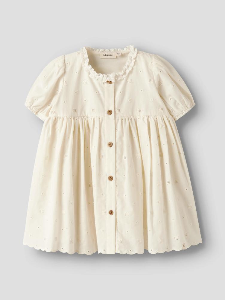 Lil’ Atelier Kinder Kleid Flores – Coconut Milk - 1