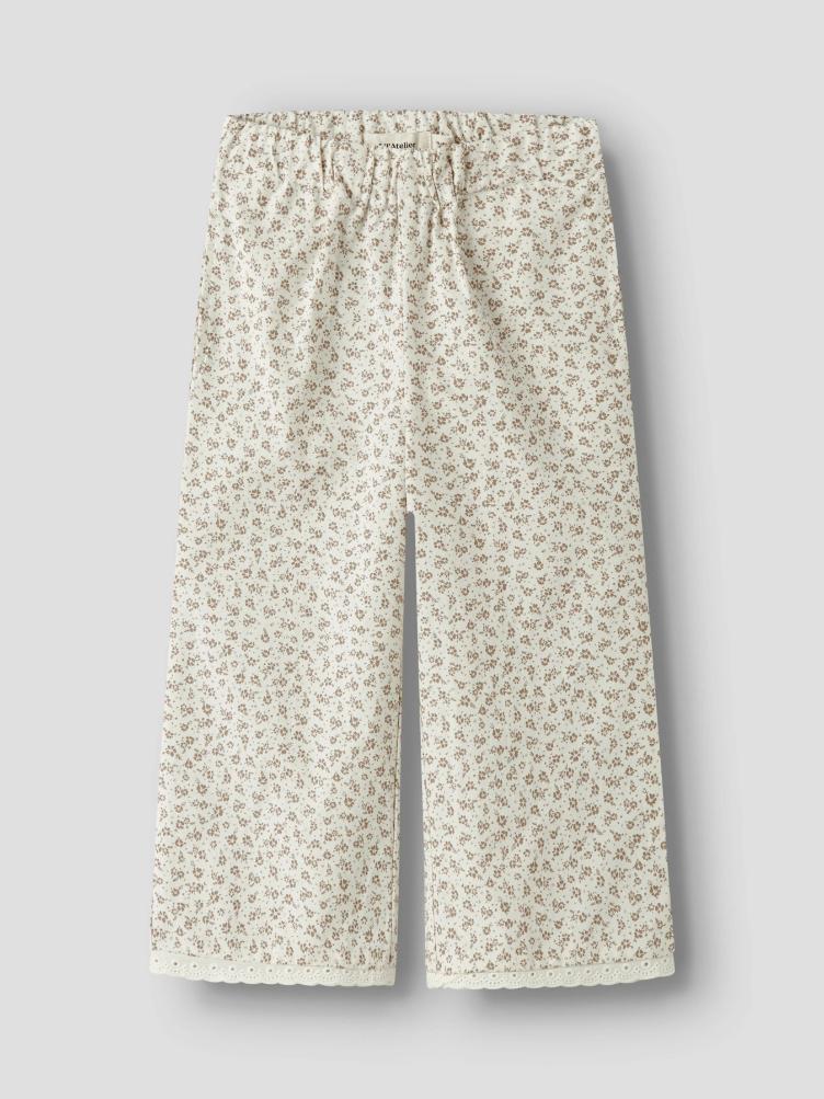 Lil’ Atelier Wide Ankle Pant – Coconut Milk - 0