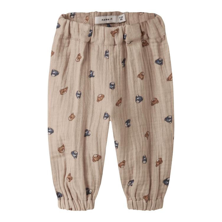Name it – Kinder Hose aus Bio-Baumwolle (Musselin) im Regular Fit mit elastischen Beinabschlüssen