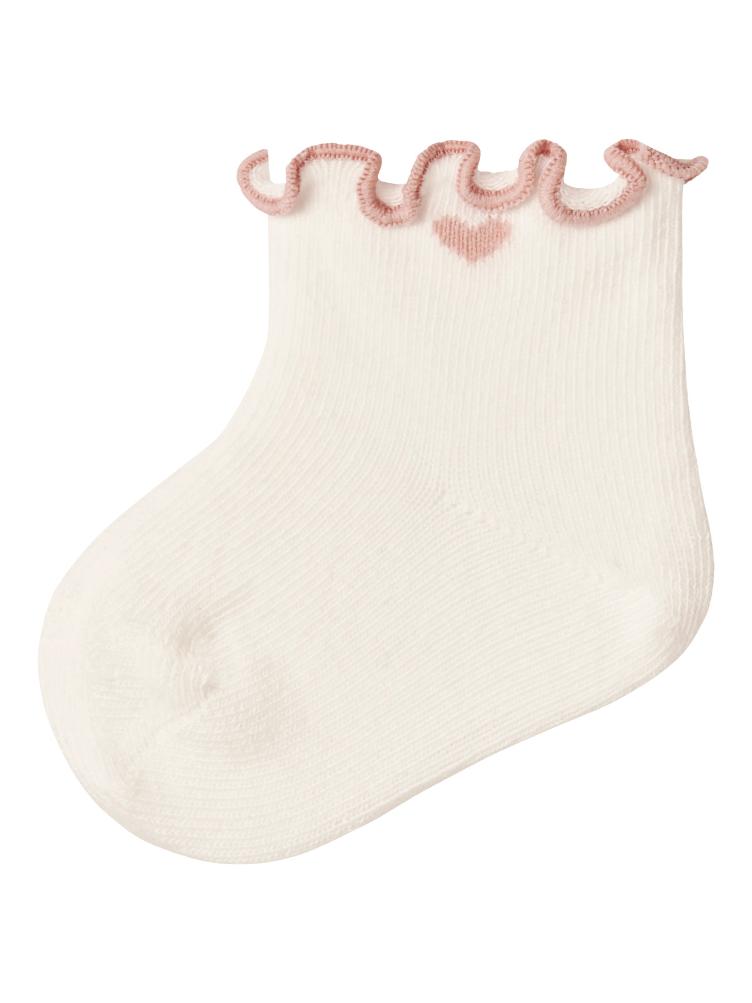 Lil’ Atelier Fiducia Baby Socken – Coconut Milk - 0