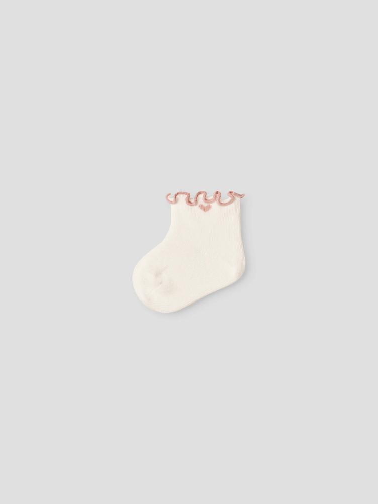 Lil’ Atelier Fiducia Baby Socken – Coconut Milk - 1