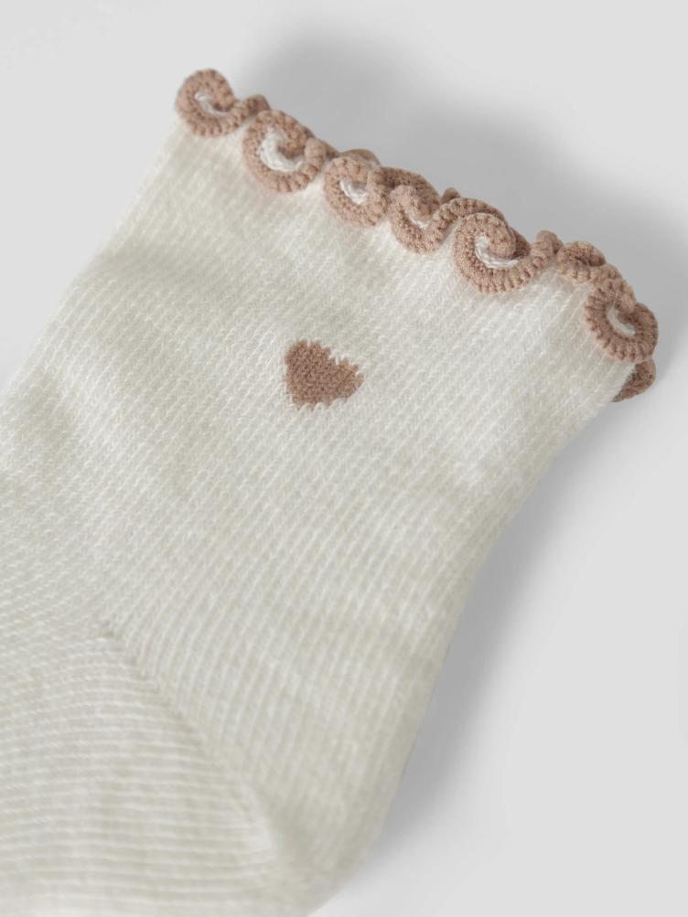 Lil’ Atelier Fiducia Baby Socken – Coconut Milk - 2