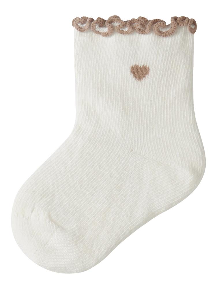 Lil’ Atelier Fiducia Baby Socken – Coconut Milk - 4