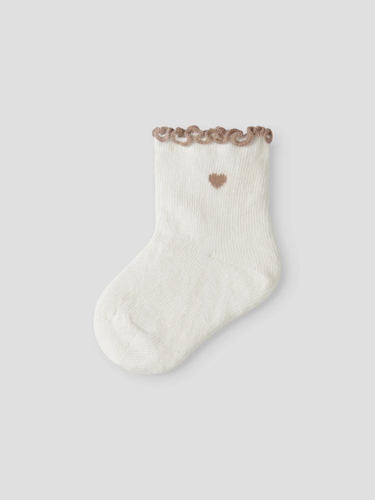 Lil’ Atelier Fiducia Baby Socken – Coconut Milk - 5