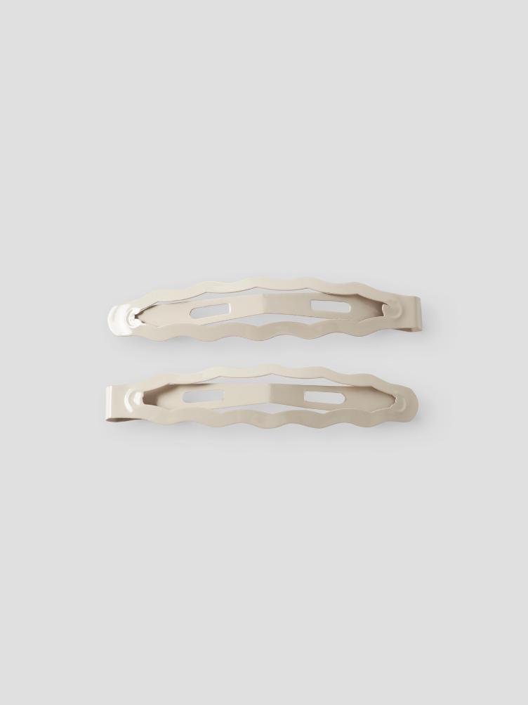 Lil’ Atelier Haarspangen 2er Set – Oxford Tan - 0