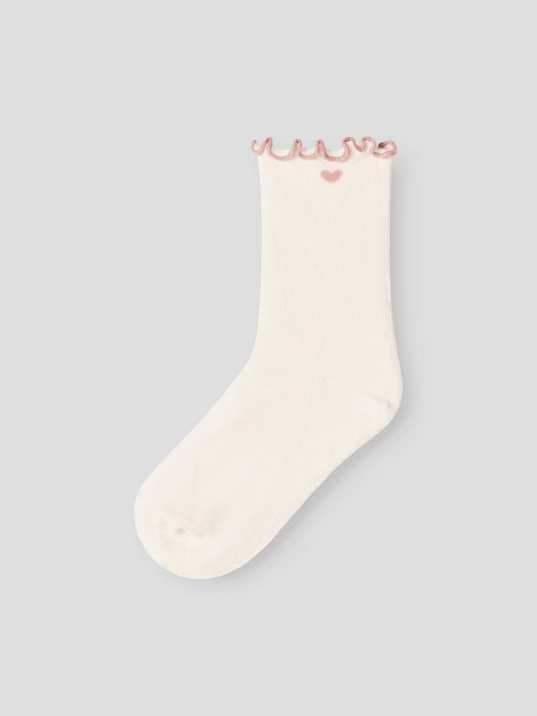 Lil’ Atelier Fiducia Kinder Socken – Coconut Milk - 1