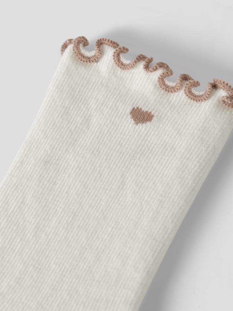 Lil’ Atelier Fiducia Kinder Socken – Coconut Milk - 2