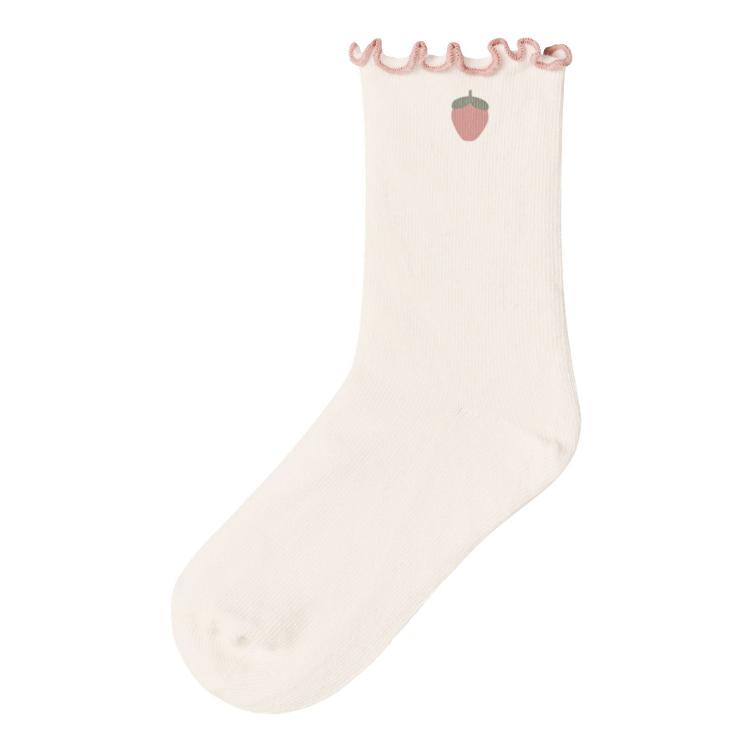 Lil’ Atelier Socken Fiducia – Coconut Milk Strawberry