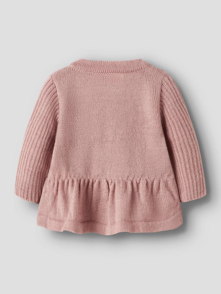 Lil’ Atelier BABY Strick Cardigan aus 100 % Merinowolle – Fawn - 5