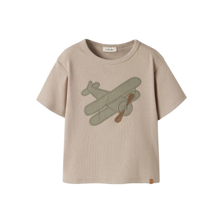 Lil’ Atelier T-Shirt mit Flugzeug-Applikation