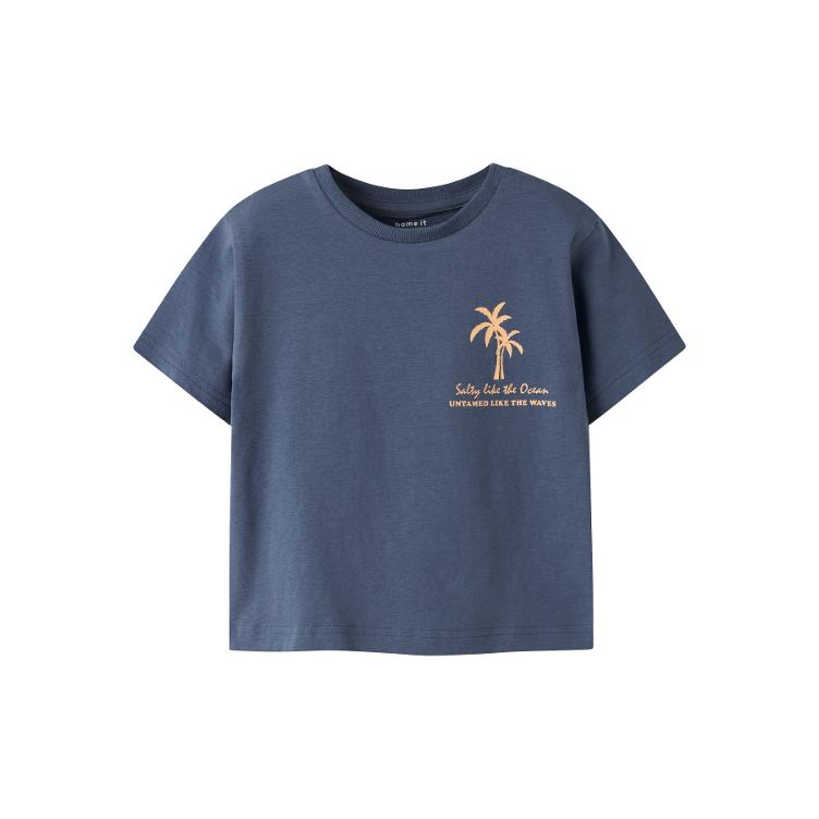 SALE I Jungen T-Shirt Regular Fit – Vintage Indigo NAME IT I Gr.92