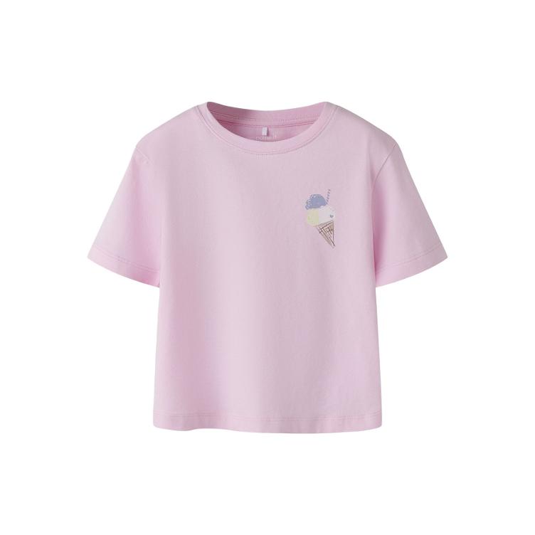 Name It Mädchen T-Shirt Airy – Cloud Dancer Pink