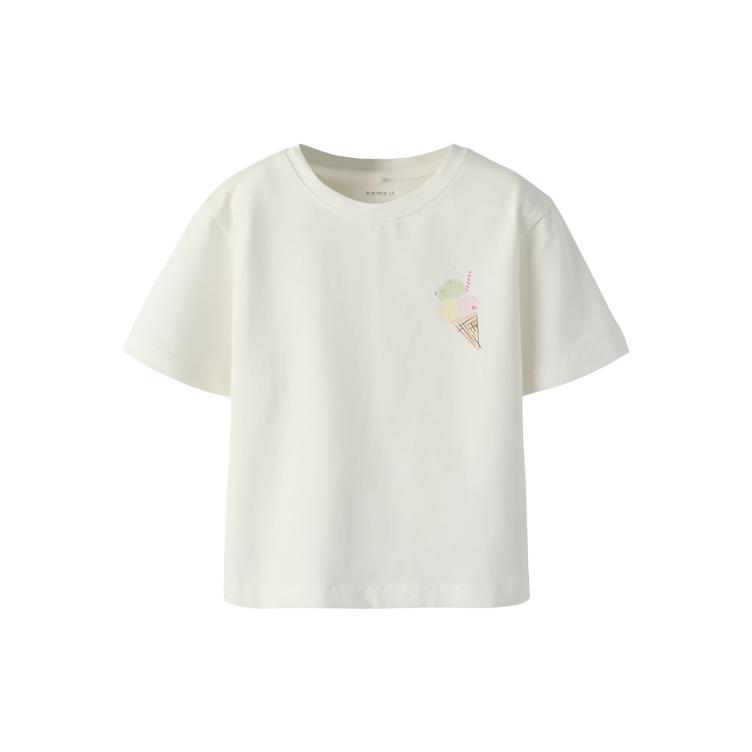 Name It Mädchen T-Shirt Airy – Cloud Dancer White