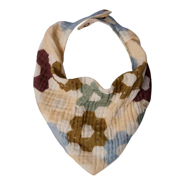 Lil’ Atelier – Musselin Scarf Bib aus Bio-Baumwolle (Allover-Print)