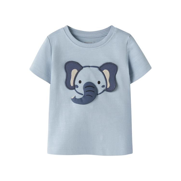 Name It Baby T-Shirt Hole – Blue Fog