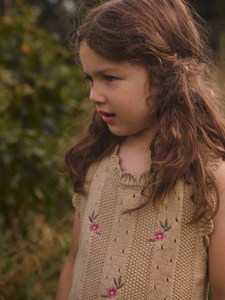 Lil’ Atelier Mädchen Strick Top Halyn – Mojave Desert - 2