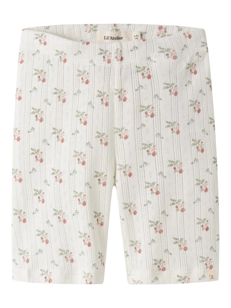 Lil’ Atelier MINI Biker Shorts – Coconut Milk Strawberry - 2