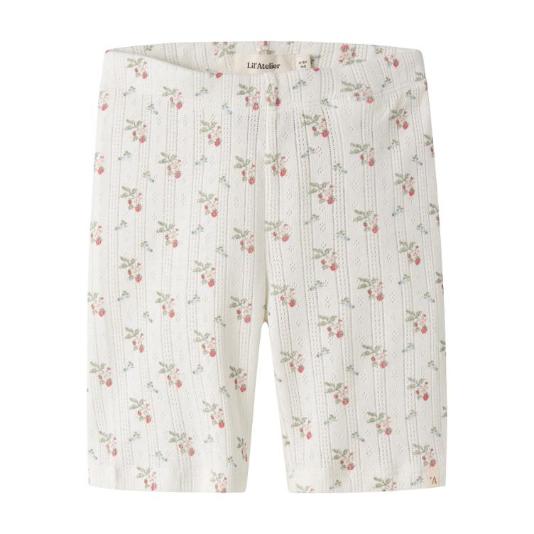 Lil’ Atelier MINI Biker Shorts – Coconut Milk Strawberry