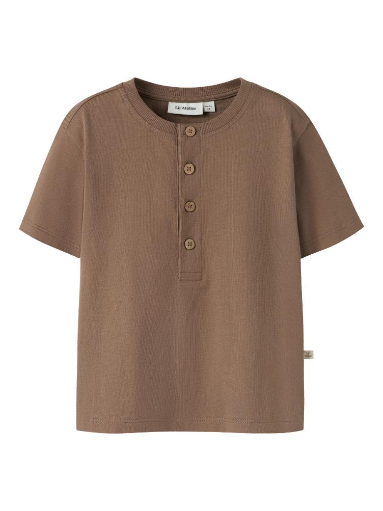 Lil’ Atelier MINI Kurzarm Top – Coca Mocha - 3