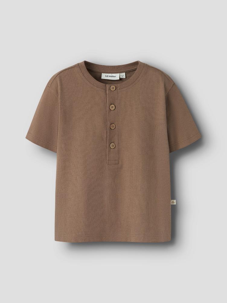 Lil’ Atelier MINI Kurzarm Top – Coca Mocha - 4
