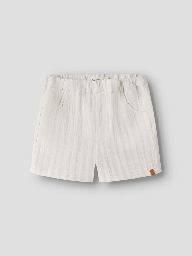Lil’ Atelier Jungen Shorts Hagi – Coconut Milk Dusty Blue - 2