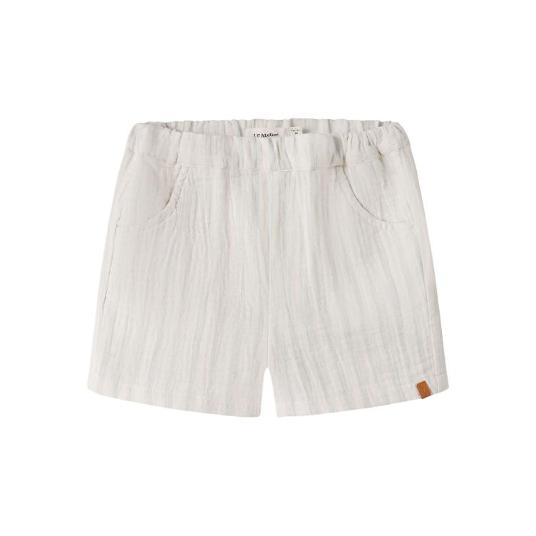 Lil’ Atelier Jungen Shorts Hagi – Coconut Milk Dusty Blue