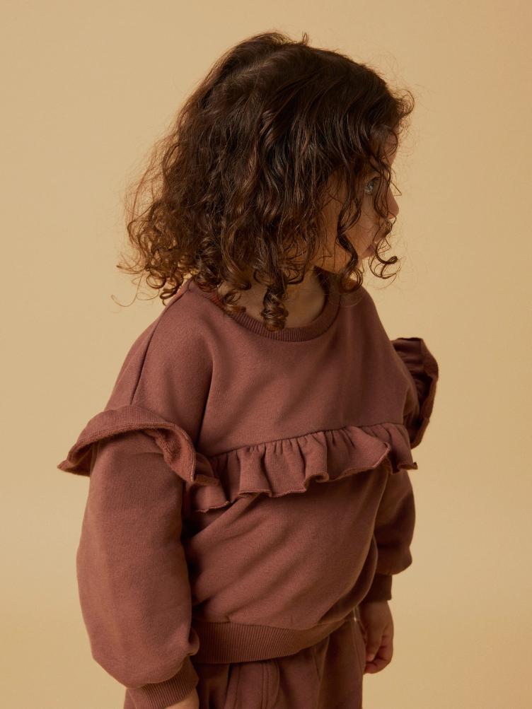 Lil’ Atelier Sweatshirt Loose Fit – Maple Syrup - 3