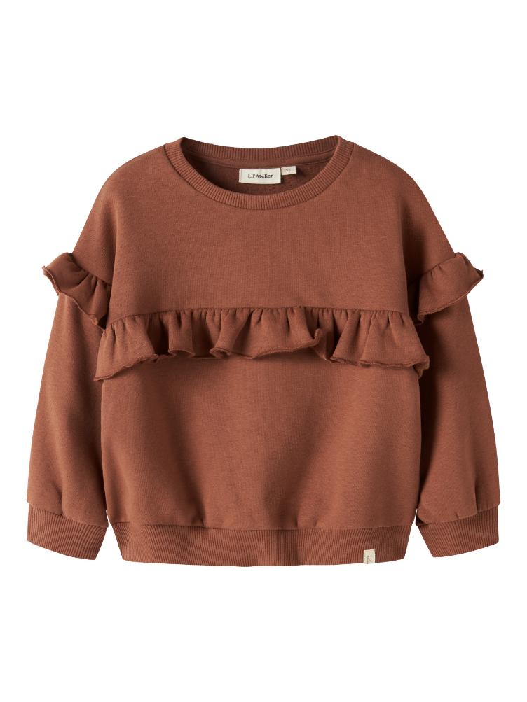 Lil’ Atelier Sweatshirt Loose Fit – Maple Syrup - 4
