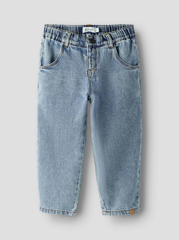 Lil’ Atelier Jeans Loose Carrot Fit – Medium Blue Denim - 2