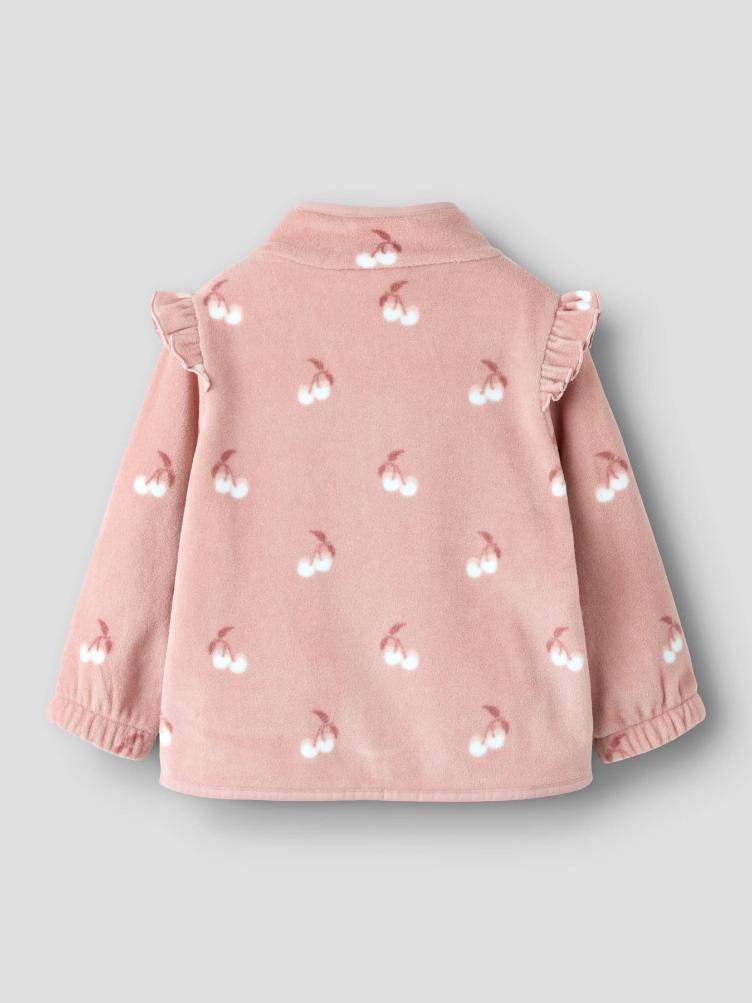 Fleece Jacke mit Allover-Print – High Neck Lil’ Atelier - 1