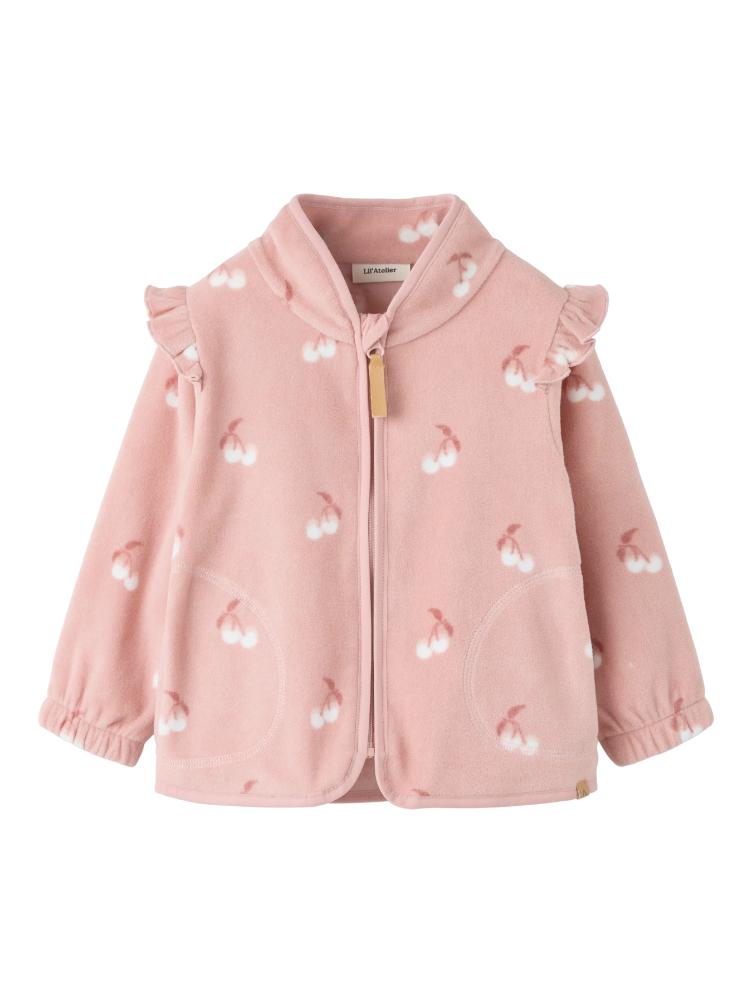 Fleece Jacke mit Allover-Print – High Neck Lil’ Atelier - 2