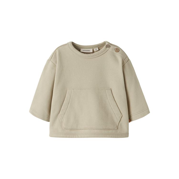 Lil’ Atelier BABY Sweatshirt Loose Fit – Moss Gray