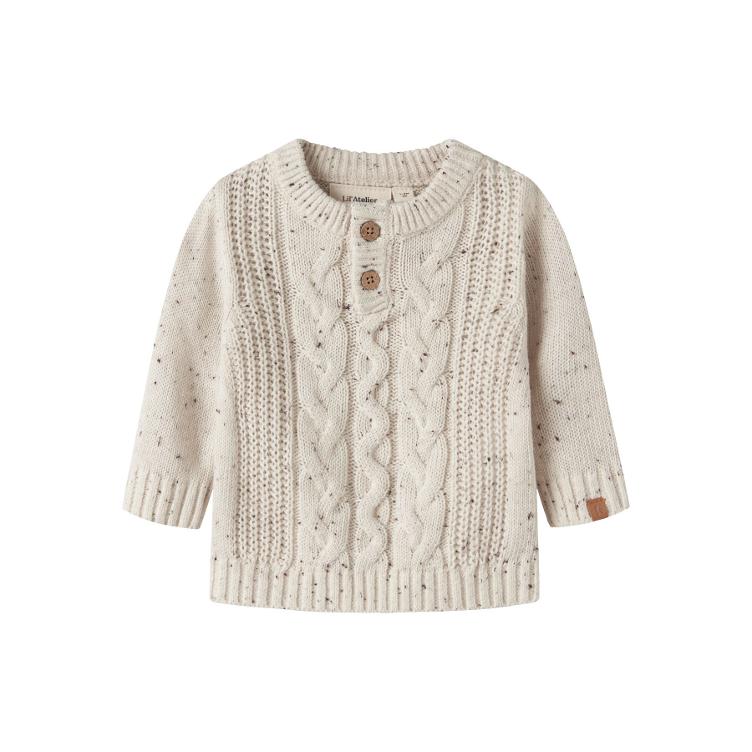 Lil’ Atelier BABY Strickpullover – Turtledove