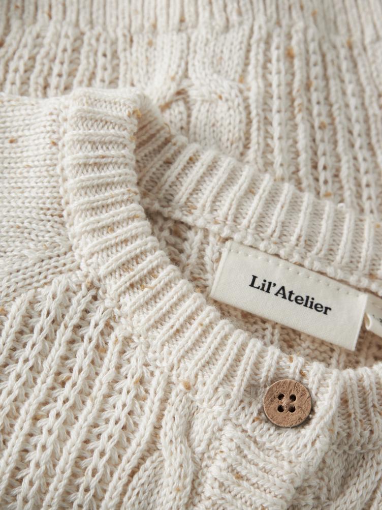 Lil’ Atelier BABY Strick Cardigan – Turtledove - 2