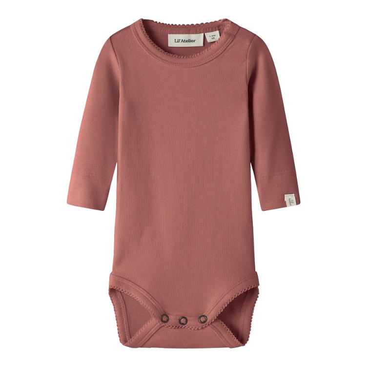 Lil’ Atelier BABY Langarm Body – Withered Rose